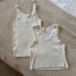Brandy Melville White Tank Top Camisoles Bundle